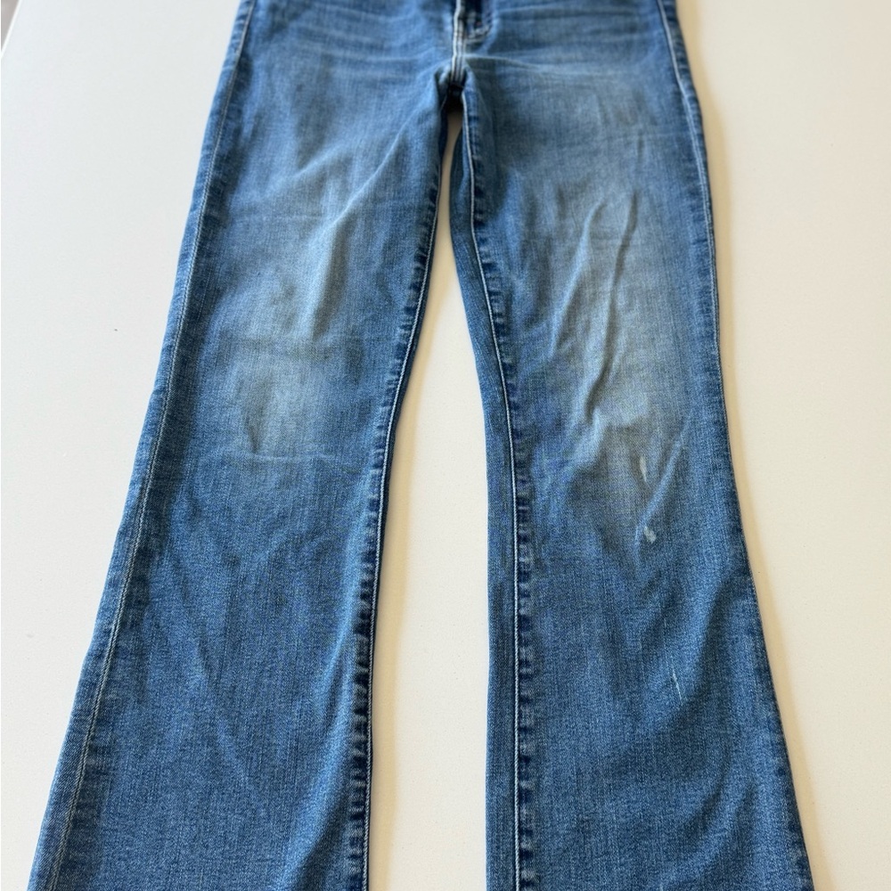 MOTHER Flare Jeans in Classic Blue